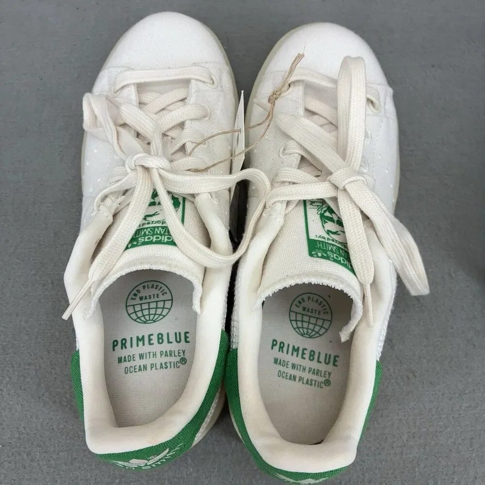 Adidas Stan Smith Primeblue Shoes Cloud White Green Size 4 Men's NWOB